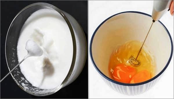 همزن کاپوچینو تخم مرغ شیر قهوه دمنوش